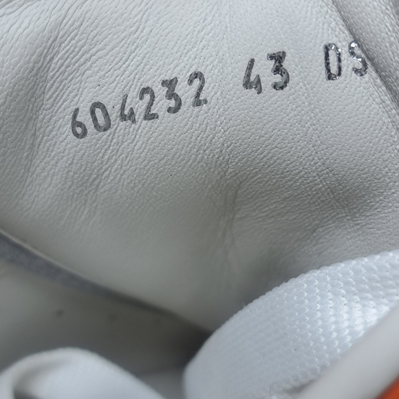 Alexander Mcqueen White Orange Leather Oversized Clear Sole Sneakers EU 43 10 US - Picture 3 of 16